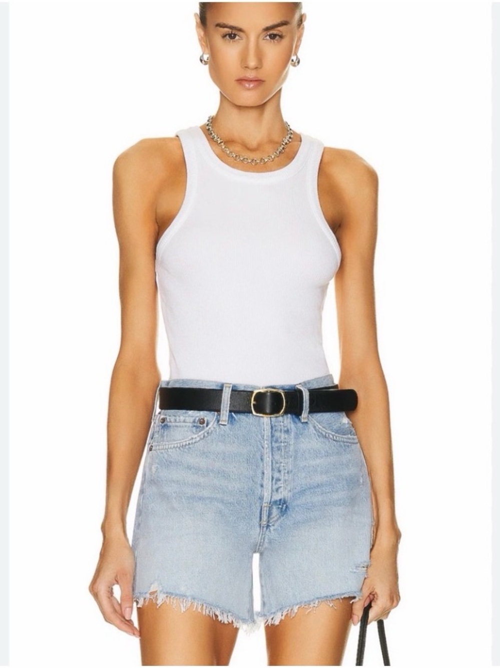 AGOLD Rib High Neck Tank XS